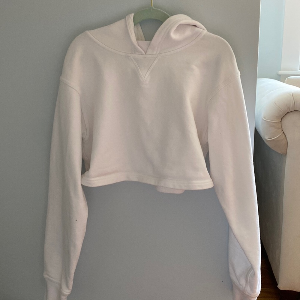All yours cropped hoodie